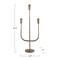 Hello Honey® 21.5" Antique Brass Hand-Forged Metal Candelabra